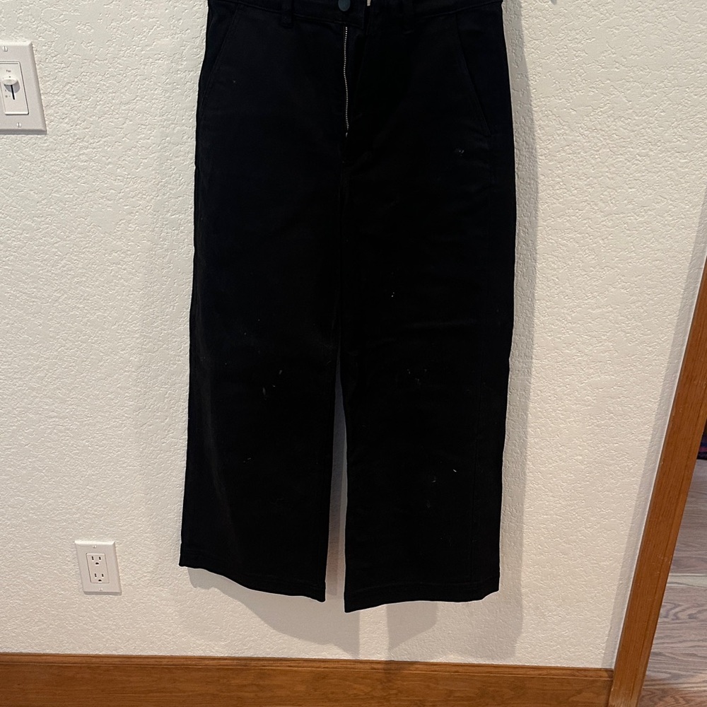 Everlane Women's Black Wide Leg Pants
